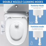 1 x RAW Customer Returns Yolife Bidet, Ultra-Slim Bidet Attachment for Toilet with Non-Electric Self-Cleaning Dual Nozzle Rear Female Cleaning , Adjustable Water Pressure With 2m Hose  - RRP €35.99