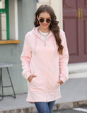 1 x RAW Customer Returns Vancavoo Women s Hoodie Casual Jacket Sweaters Autumn Sweatshirts Sportswear Cardigan Tracksuit Winter with Zipper Training Shirt with Pocket Coats Pink, XXL  - RRP €32.99