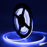 1 x RAW Customer Returns Tayire COB LED Strip Blue 4mm Wide, DC12V LED Strip 5m 480LEDs M, Flexible LED Tape High Brightness LED Light Strip for Car FPV Room Decoration Power Supply Not Included  - RRP €26.39