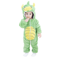 1 x RAW Customer Returns FANCYINN Baby Winter Green Dinosaur Cute Baby Costume Costumes Cartoon Animal Romper Girls and Boys 24-30M - RRP €31.98