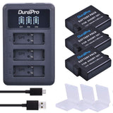 1 x RAW Customer Returns DuraPro 3Pcs 1600mAh Battery for Gopro Hero 5 6 Gopro 2018 Gopro 7 Camera Batteries Rapid LED 3-Slots USB Charger with Type C Port Compatible with Hero5 All Firmwares v02.00, v02.01  - RRP €30.34