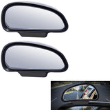 1 x RAW Customer Returns TINMAGI 2PCS Car Blind Spot Mirror, Blind Mirror Driving School Mirror, Universal Car Outside Mirror Black Frame Wide Angle Rear View Mirror for Car SUVs Truck Motorcycle - RRP €22.61