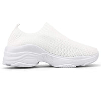 1 x Brand New Hsyooes Walking Shoes Women s Sneakers Comfortable Running Shoes Lightweight Sneakers Arch Wedges Sports Shoes Fashion Street Running Shoes Fitness Breathable Casual Shoes White A 38EU - RRP €29.23