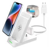 1 x RAW Customer Returns Aimtel Charging Station for Apple Watch and iPhone, 3 in 1 Charging Station for iPhone 14 13 12 11 Pro Max XS XR X 8 Plus, Wireless Charging Station for Apple Watch 8 7 6 5 4 3 2 SE, AirPods 3 2 Pro-White - RRP €26.1