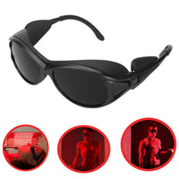 1 x RAW Customer Returns Red light glasses, infrared light protection glasses, red light protection glasses for sunna, tanning, - RRP €22.88