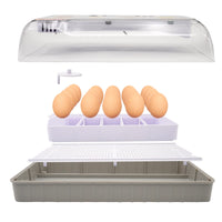 1 x RAW Customer Returns Fully automatic incubator for 20 eggs, with automatic rotation and temperature control, digital LED display, incubator for chickens, ducks, geese, pigeons, quails - RRP €92.82