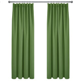 1 x RAW Customer Returns Deconovo Blackout Curtains with Gathering Tape Thick Thermal Curtains, 220x140cm HeightxWidth , Royal Blue, Set of 2 - RRP €39.6