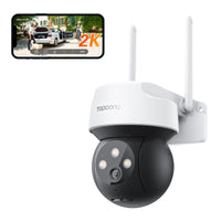 1 x RAW Customer Returns 2K outdoor surveillance camera, human detection 360 PTZ WLAN IP camera surveillance outdoor with car tracking, color night vision, sound-light alarm, two-way audio, WiFi Dome Camera IP66 - RRP €39.99