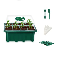 12 x Brand New HOHTECH Seedling Trays, 5 Pieces Germination Box, Seedling Growth Trays 5 Pack 60 Cells Propagator  - RRP €214.8