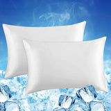 1 x RAW Customer Returns Luxear 2-pack cooling pillowcase 40x80cm for night sweats, super soft pillowcase, Japanese Arc-Chill Q-Max 0.5 cooling fiber 100 cotton, breathable pillowcase, hidden zipper - RRP €21.62