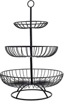 1 x RAW Customer Returns Bekith 3 Tier Fruit Basket Metal Fruit Basket Modern Fruit Holder Large Fruit Basket, 16 24 30cm - RRP €23.18