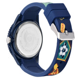 1 x RAW Customer Returns Alienwork Football Boys Learning Watch Children s Watch Boys Girls Navy Blue Silicone Strap Multicolored Children s Watch Waterproof 5 ATM Time Learning - RRP €24.98