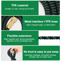 1 x RAW Customer Returns Gobesty Flexible Garden Hose 30M, Flexible Water Hose, Stretchable Water Hose with 10 Function Nozzle Shower, Lightweight and Kink-Free Flexible Hose, Garden Hoses with Triple Latex Core Green  - RRP €33.26