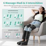 1 x RAW Customer Returns Medcursor leg massager air compression, 3-in-1 leg massager for calves, thighs and foot massage, leg massagers with 6 modes 3 intensities helps with muscle relaxation and blood circulation - RRP €109.99