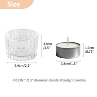 1 x RAW Customer Returns NUPTIO Clear Tealight Holder Tealight Glasses Glass 12 Pack Small Candle Glasses Tealight Glass Tealight Glasses Votive Candle Holder Ribbed Wedding Table Centerpieces Dining Room Christmas Decorations - RRP €20.15