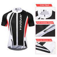 1 x RAW Customer Returns JEPOZRA Cycling Clothing Men MTB Bike Cycling Jersey Road Bicycle Short Sleeves Clothing Quick Dry Breathable Shirt 4D Cushion Bib Shorts - RRP €34.99