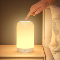 1 x RAW Customer Returns Touch bedside lamps, colorful LED wireless lamps with rechargeable battery, children s night light for baby, table, camping, desk - RRP €24.91