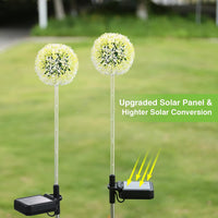 1 x RAW Customer Returns BUCASA Solar Lamps for Outdoor Garden, 4 Pack Solar Lights for Outdoor Dandelion with Colored LED, IP65 Waterproof Solar Flower Lamp for Lawn Balcony Terrace Yard Christmas Decoration - RRP €34.42