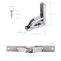 1 x RAW Customer Returns Zocipro 4 pieces hinge folding fitting, 90 170 degree folding hinge folding shelf hinge, table holder cabinet hinge screw-on hinge with 24 screws for cabinet, table, wardrobe doors - RRP €19.0