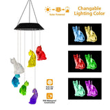 1 x RAW Customer Returns CDIYTOOL Solar Wind Chime Cat Colorful Gradient LED Solar Powered Wind Chime Lamp Waterproof with Hook for Outdoor Patio Yard Garden Decoration Gift for Grandma and Mom - RRP €18.0