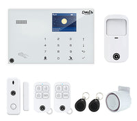 1 x RAW Customer Returns DadVu Soul Technology Home Alarm DV-1A3G V3, Model 2022, 4G Telephone Dialer, 99 Wireless Zones and 3 Wired Zones, White - RRP €122.12