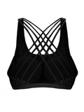 1 x Brand New SHEKINI Sports Bras Yoga Jogging Brassiere Padded Sports Underwear Elastic Brassiere Removable Pads - RRP €22.8