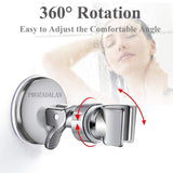 6 x RAW Customer Returns Shower head holder suction cup, adjustable shower holder bathroom suction cup with 360 rotating shower holder for hand shower, removable hand shower holder and wall-mounted suction holder - RRP €71.94