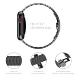 1 x RAW Customer Returns NewWays Metal Band Compatible with Apple Watch Strap 49mm 45mm 44mm 42mm, Stainless Steel Link Strap Replacement Bracelets for iWatch Ultra 2 Ultra, Series 9 8 7 6 5 4 3 2 1 SE, Black - RRP €38.3