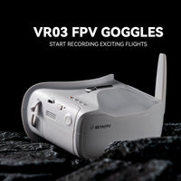 1 x RAW Customer Returns BETAFPV VR03 FPV goggles with DVR function, replaceable antenna, 5.8G, 48 channels 4.3 inch 800x480PX, HD LCD, NTSC PAL support recording playback with FPV racing drones such as Cetus Meteor Drone - RRP €90.74