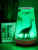 1 x RAW Customer Returns Mostof Dinosaur Night Light for Children, LED Night Light with Remote Control Dimmable Touch Control, Fairy Figures with Wings, RGB Colors Elves Dinosaur-16 Colors  - RRP €24.99