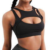 1 x RAW Customer Returns Sports Bra Women s Wireless Bra Comfortable Push Up Bra with Removable Padded New Bras for Training Running Boxing Yoga Black, XXL  - RRP €24.83