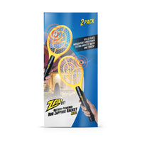 1 x RAW Customer Returns ZAPPING Bug Zapper - Battery-operated mosquito, fly swatter killer and bug zapper racket - 3,500 volts, LED light for zapping in the dark - 2xAA batteries included Mini Twin Pack  - RRP €16.99