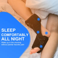 1 x RAW Customer Returns Aiorddl Plantar Fasciitis Night Splint with Knob Adjustment, for Plantar Fasciitis, Day Night, Relief Splint to Relieve Plantar Fasciitis, Achilles Tendonitis and Foot Drop - RRP €30.24