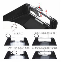 1 x RAW Customer Returns Head magnifier hands-free magnifier glasses magnifier with LED light jewelry magnifier, 1.5 3 8.5 10 lens Suitable for dentists, jewelers, stamps, glasses wearers - RRP €16.72