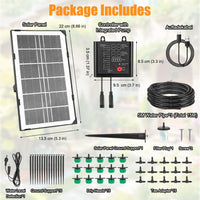 1 x RAW Customer Returns Solar Irrigation System, Automatic Garden Watering System with 12 Timer Modes 15 M Hose, Drip Irrigation Kits, Garden Watering System for Balcony Plants, Outdoor Potted Plants - RRP €33.26