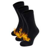 1 x RAW Customer Returns HEATEX thermal socks with cold protection extremely warm TOG 2.3 full terry winter thermal socks lined 3 pairs black 36-41 - RRP €20.59