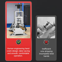 1 x RAW Customer Returns Weytoll Manual Cable Stripping Machine, 1-25mm Cable Stripping Machine with Crank Stand for Use with a Hand Drill - RRP €40.99