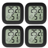 1 x RAW Customer Returns PAIRIER 4pcs Mini LCD Thermometer Hygrometer Indoor Digital Temperature Humidity High Precision Portable -50 70 10 99 RH for Living Room Warehouse Baby Room Cloakroom - RRP €14.99