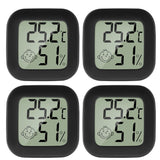 1 x RAW Customer Returns PAIRIER 4pcs Mini LCD Thermometer Hygrometer Indoor Digital Temperature Humidity High Precision Portable -50 70 10 99 RH for Living Room Warehouse Baby Room Cloakroom - RRP €14.99