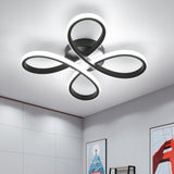 1 x RAW Customer Returns Comely Modern LED Ceiling Light, Black 30W 3500LM Ceiling Lamp LED, Creative Flower Shape Ceiling Lighting LED Made of Acrylic for Balcony Hallway Bedroom Living Room, Cool White Light 6500K - RRP €32.1