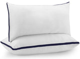 1 x RAW Customer Returns Utopia Bedding Pillows Set of 2 , 40 x 70 cm Sleeping Pillow, Brushed Fabric Cover Bed Pillow, Premium Quality Soft and Breathable Pillow Navy Blue  - RRP €24.59