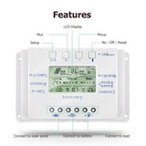 1 x RAW Customer Returns SolaMr 10A Solar Charge Controller 12V 24V Automatic Voltage Detection Solar Panel Intelligent Controller with LCD Display - T10 - RRP €39.46