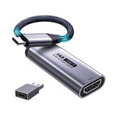 1 x RAW Customer Returns Fulfalic Video Capture Card, 4K HDMI to USB C 3.0 Capture Card, 1080P HD 60fps Live and Record Video Audio Grabber for Gaming, Streaming, Teaching, Video Conference - RRP €24.99