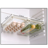 1 x RAW Customer Returns GoldRock Refrigerator Organizer, Refrigerator Drawers Egg Holder, Egg Holder Refrigerator, Adjustable Storage Rack Refrigerator Partition Layer Organizer, Extendable Refrigerator Egg Organizer - RRP €18.14