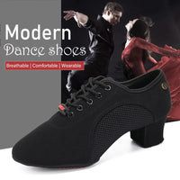 1 x RAW Customer Returns JUODVMP Women s Latin American Dance Shoes Closed with Laces Salsa Tango Jazz Training Dance Shoes 5cm Heel Model 902, 36 EU - RRP €45.6