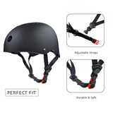 1 x RAW Customer Returns SelfLove Helmet Protection Kit 6 Pieces BMX Helmet Pads Elbow Knee Pads with Wrist Guards for Skate, Bike, Skateboard, Scooter Size L - RRP €36.29