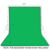 1 x RAW Customer Returns EMART 3 x 3.6M Green Screen, 100 Muslin Green Screen Background Photography, Green Photo Background Fabric with 4 Background Spring Clamps for Photography, Video, Portrait, Photo Shoot - RRP €53.38