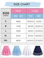 1 x RAW Customer Returns bridesmay Women s Mini Skirt Summer Short Skater Skirt Schoolgirl Anime Skirt Gothic Cosplay Skirts Black L - RRP €18.13