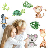 13 x Brand New JAHEMU Animals Wall Stickers Forest Animals Wall Decals Nursery for Baby Boy Girl Bedroom Decoration - RRP €265.2