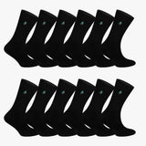 8 x RAW Customer Returns Poplar men s women s premium black 12 pairs of classic business socks - with comfort waistband - Oeko-Tex certified - 75 cotton, 20 polyester, 5 elastane - RRP €200.8